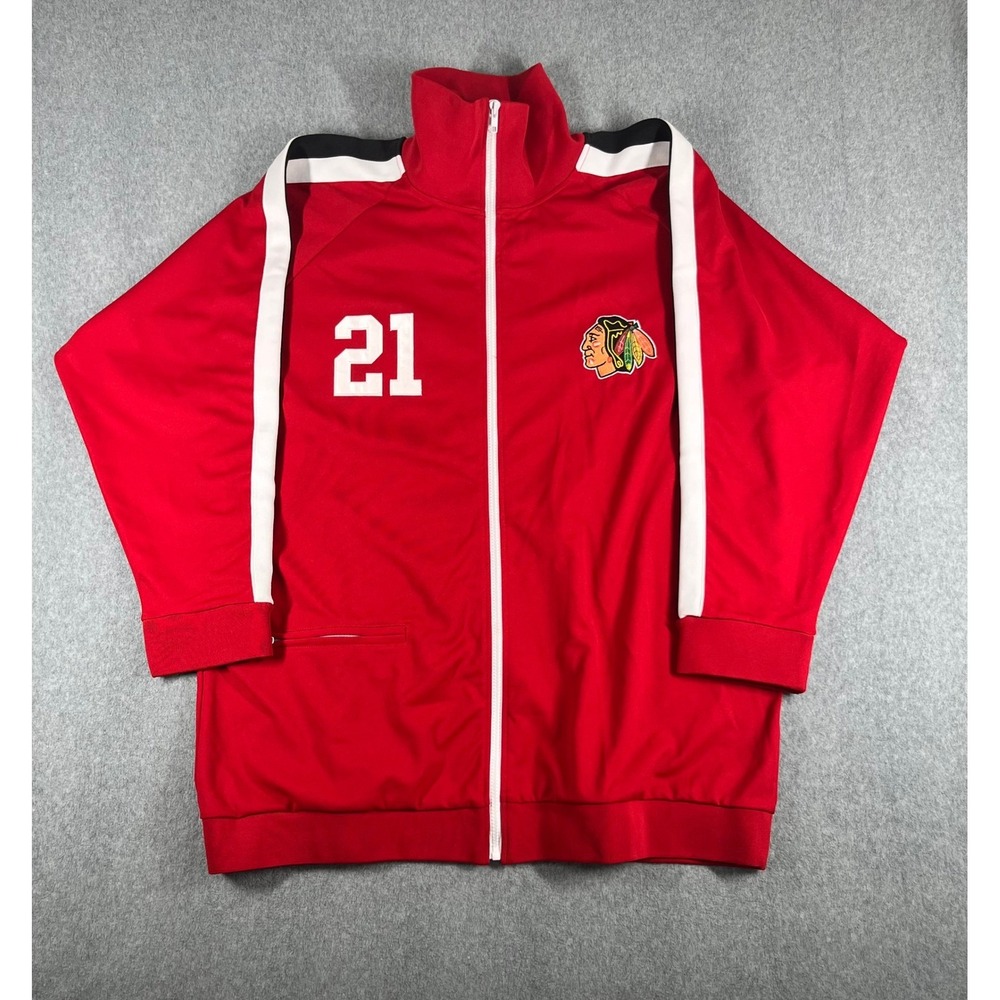 New 1971-72 Stan Mikita #21 Chicago Blackhawks Mens Mitchell & Ness Jacket sz 52